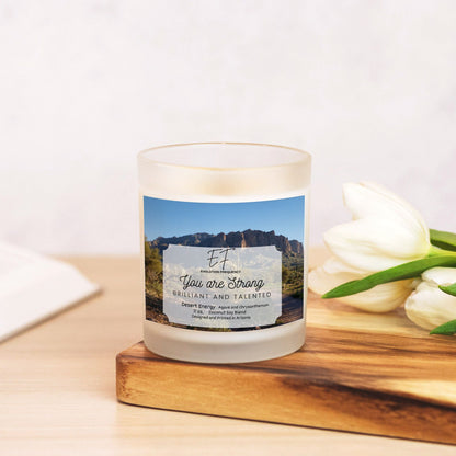 Desert Energy - Luxury Candle Frosted Glass (Hand Poured 11 oz)