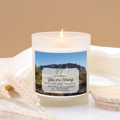 Desert Energy - Luxury Candle Frosted Glass (Hand Poured 11 oz)